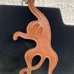 Kipling Leather Keychain